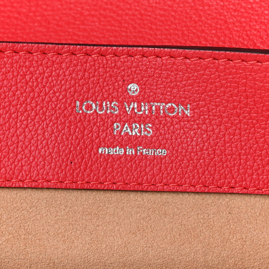 Soft Calfskin Lockme Backpack Poppy