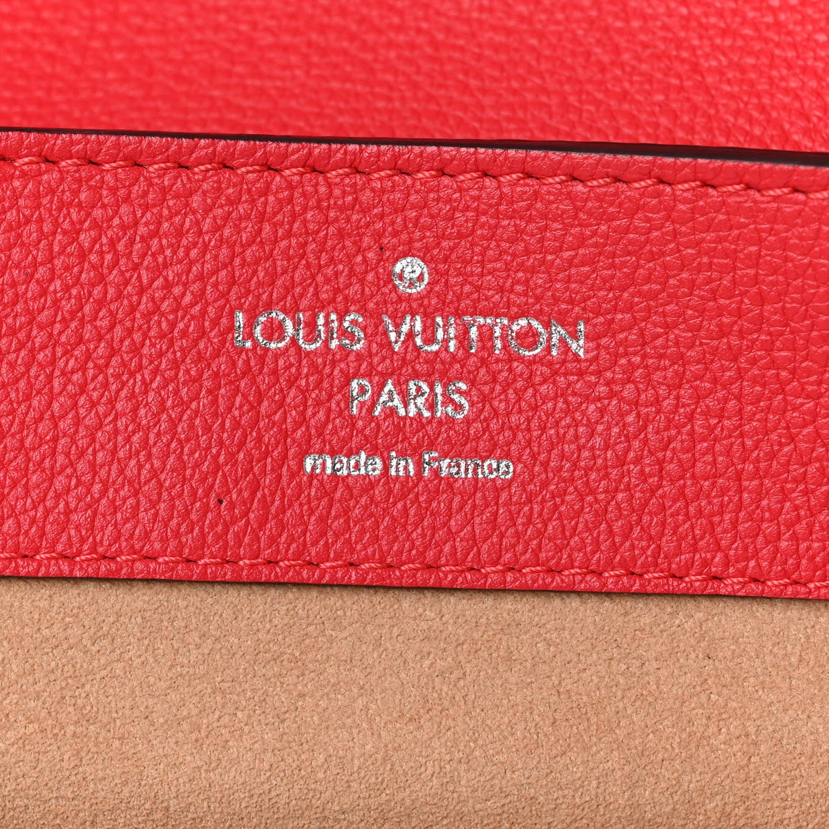 Soft Calfskin Lockme Backpack Poppy