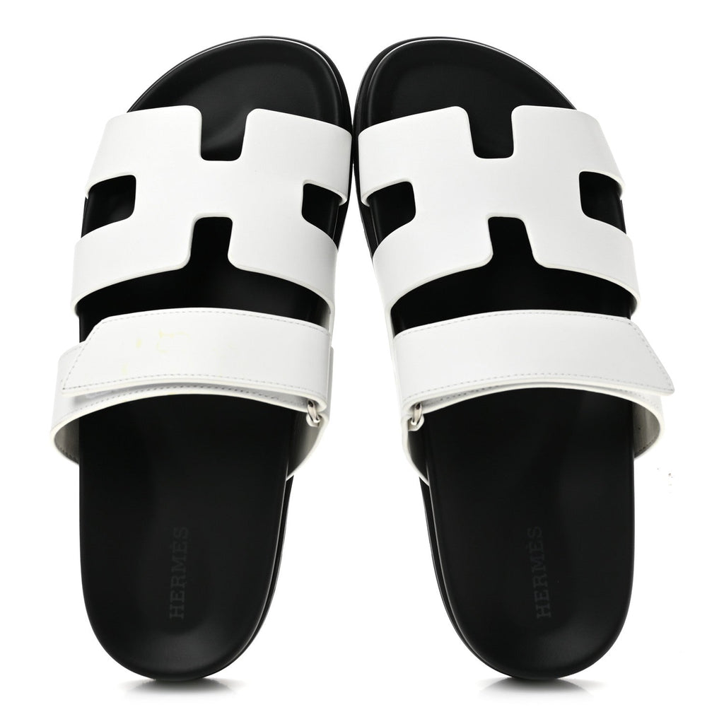 Calfskin Womens Chypre Sandals 39 White
