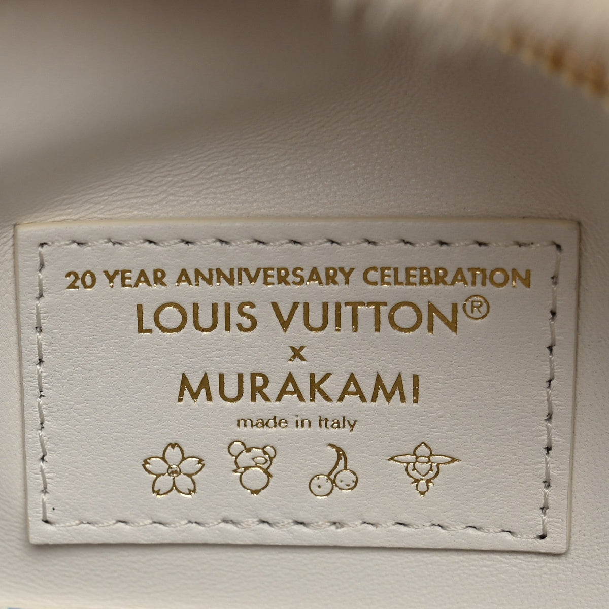 LV X TM Mink Ostrich Monogram Bum Bag White Multicolor
