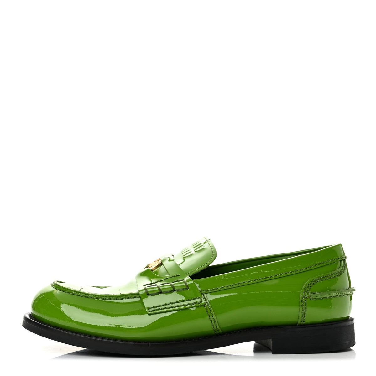 Patent Penny Loafer 37 Apple Green