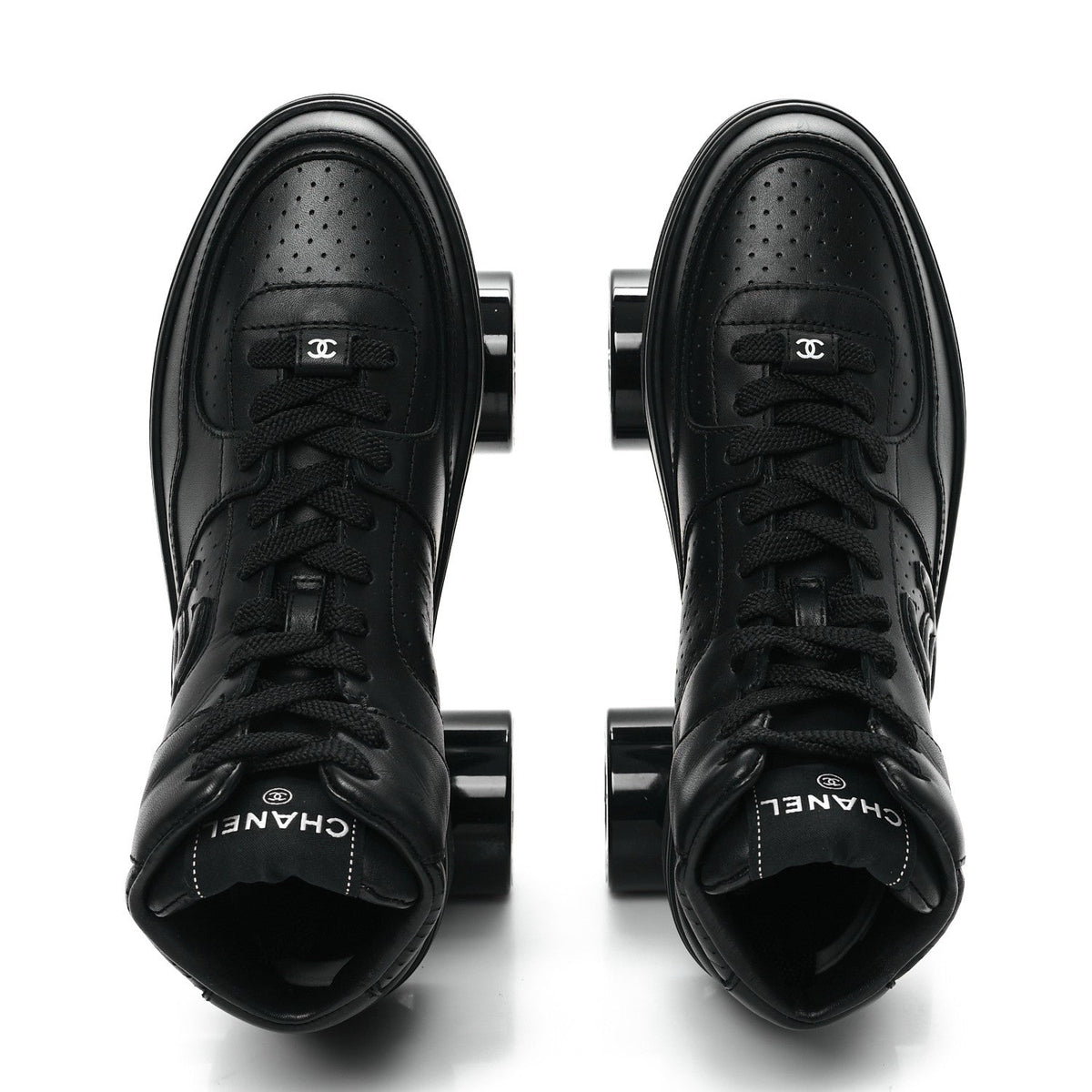 Calfskin Womens Roller Skates 38 Black