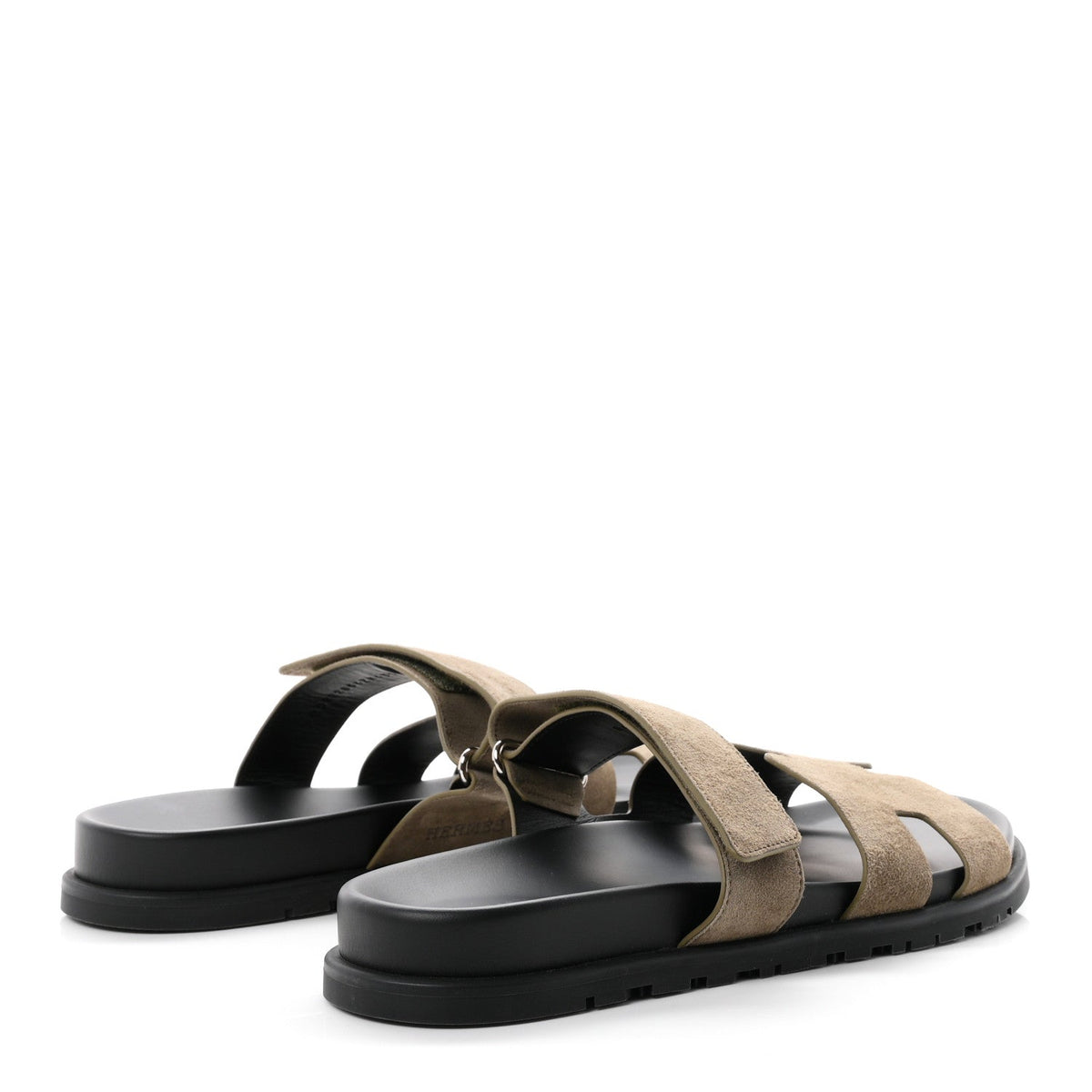 Suede Goatskin Mens Chypre Sandals 43.5 Vert Toundra
