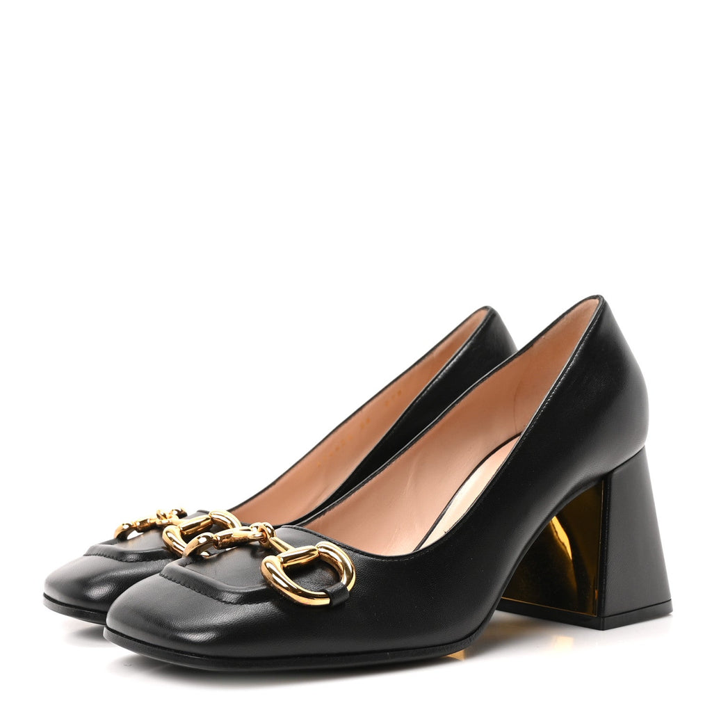 Malaga Kid Horsebit 75mm Pumps 38 Black