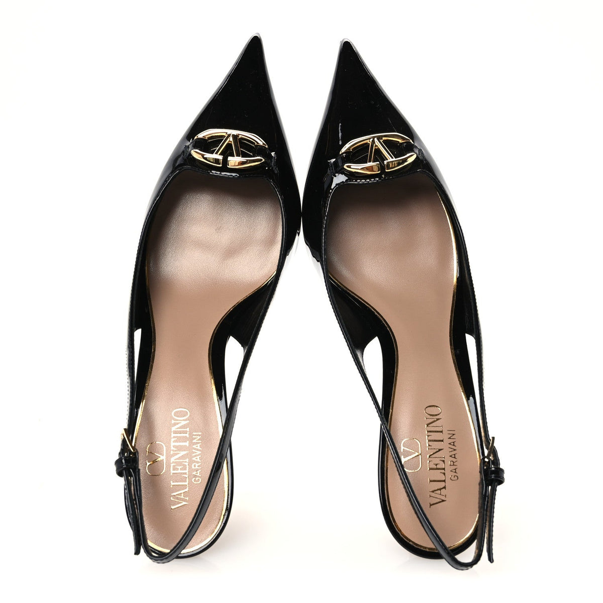 Patent Signature VLogo Slingback 65mm Pumps 37.5 Black