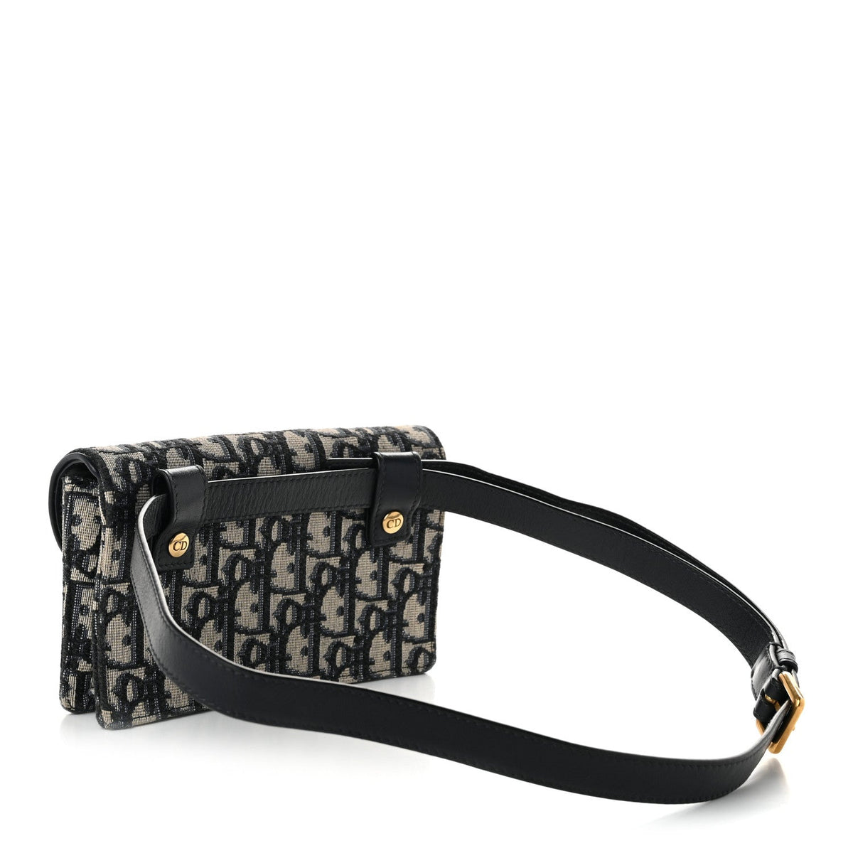 Oblique Saddle Belt Bag Blue