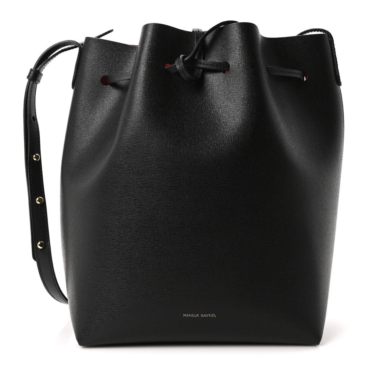 Saffiano Bucket Bag Black Flamma