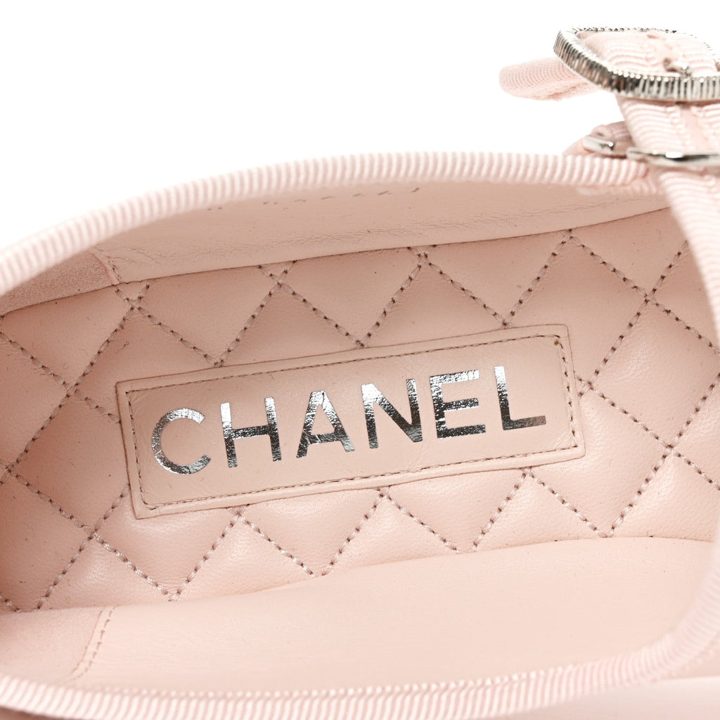 Lambskin Mary Jane Flats 38 Light Pink