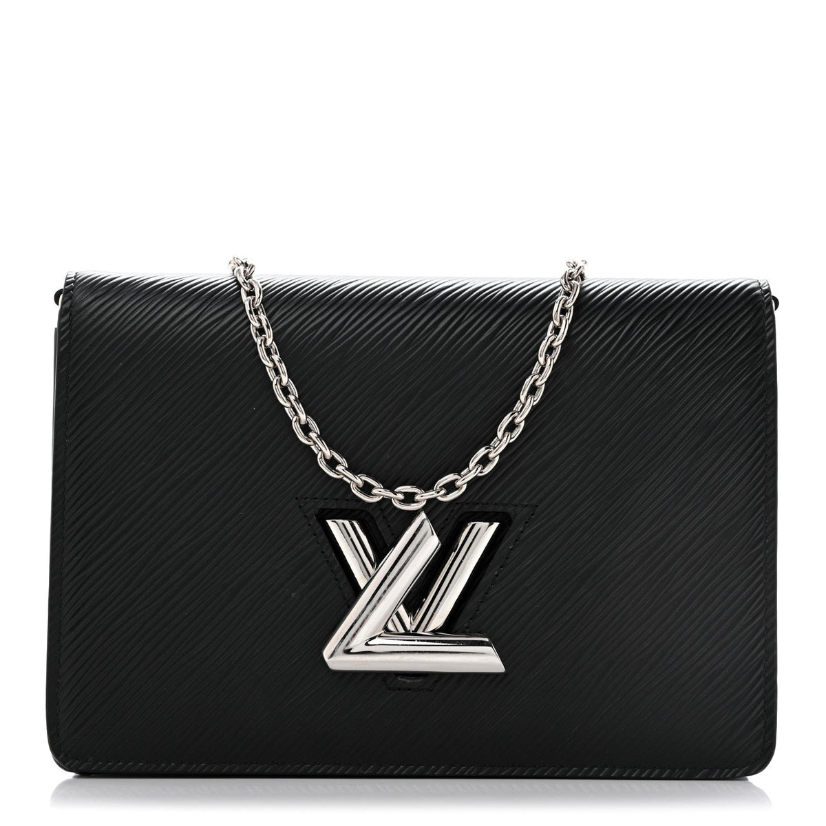 Epi Twist Belt Chain Wallet Black