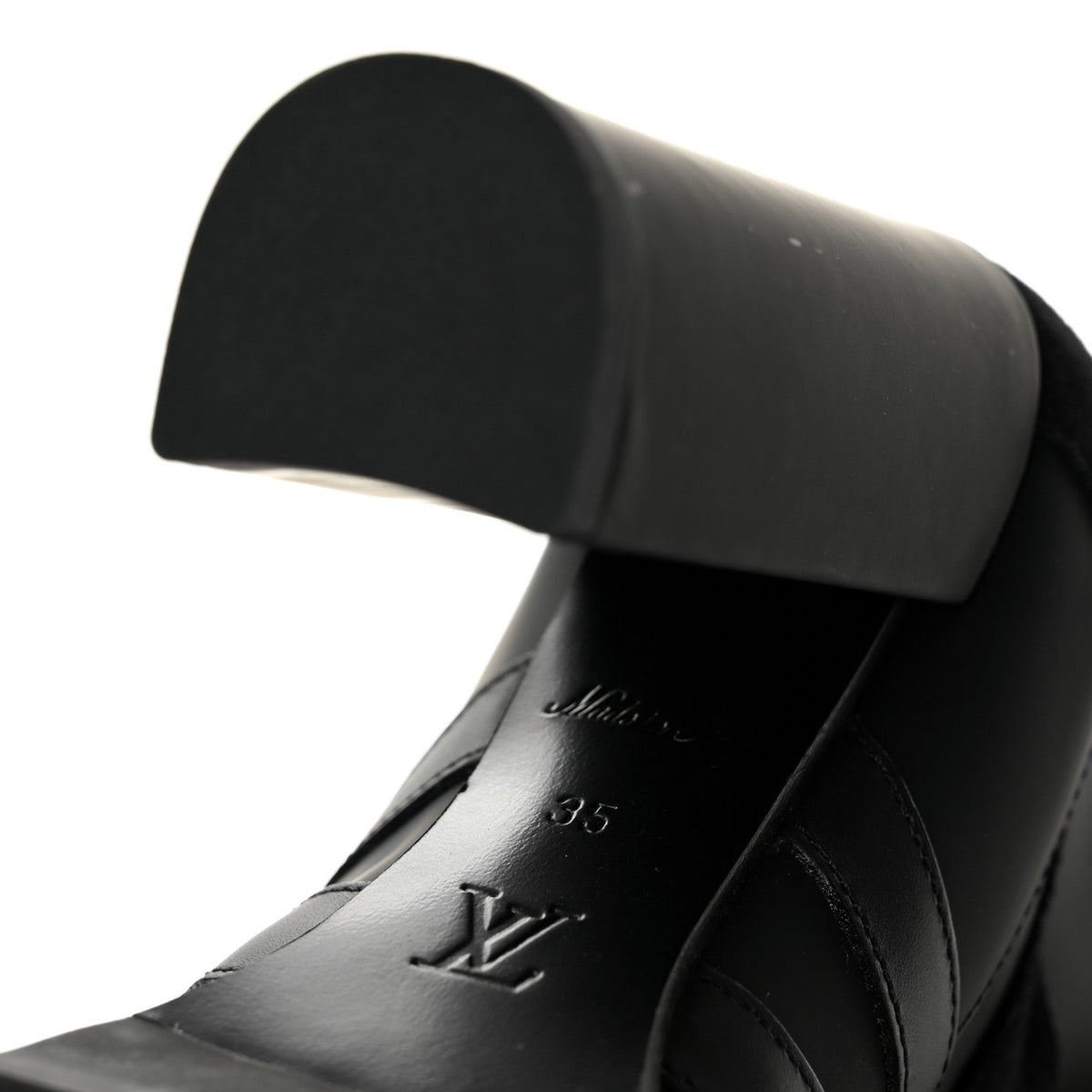 Suede Calfskin Monogram Star Trail Ankle Boots 35 Black