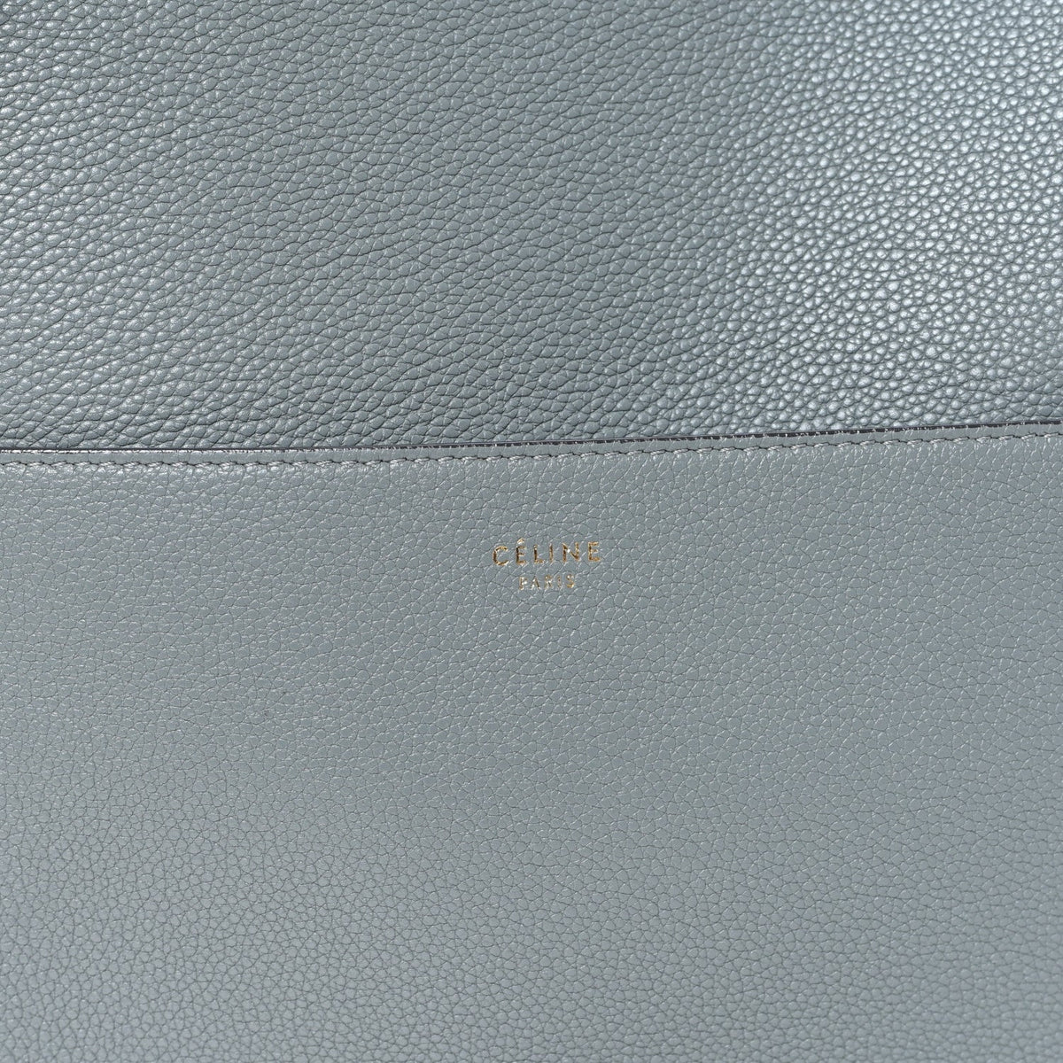 Soft Grained Calfskin Sangle Bucket Bag Storm