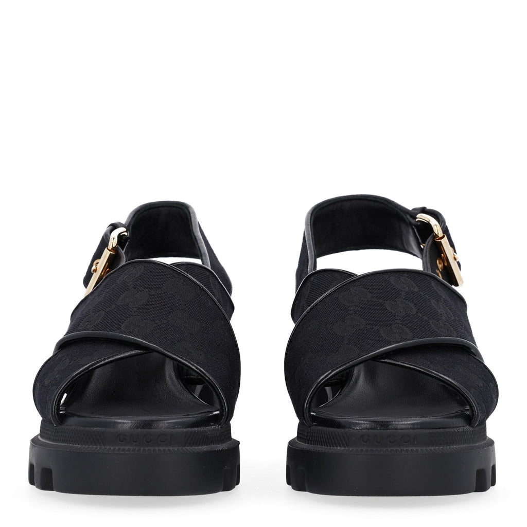 Monogram Granada Kid Trip 40/72mm Lug Sole Sandals 38 Black