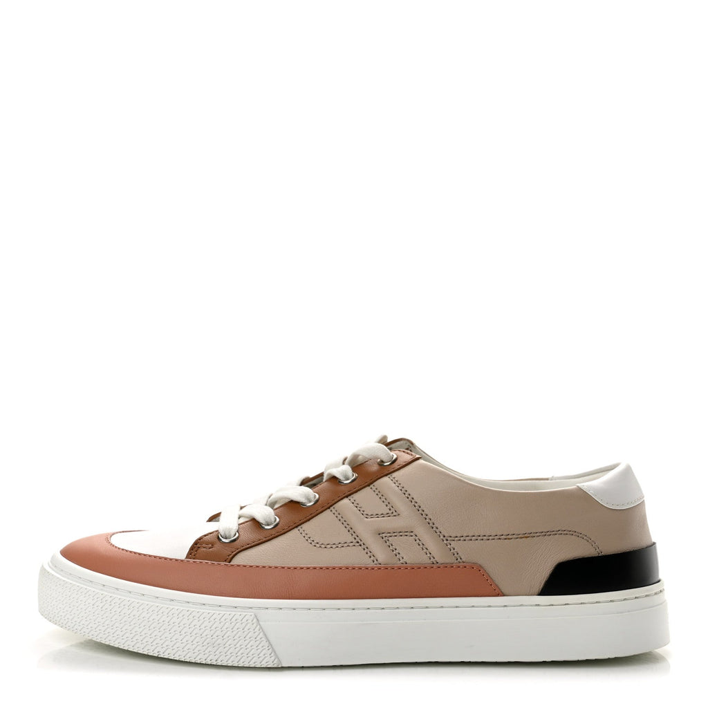 Calfskin Deep Sneakers 41 Multicolor White Gold
