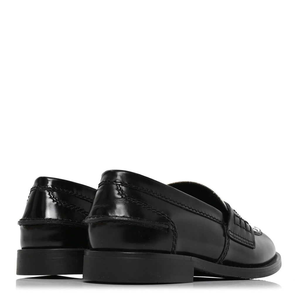 Calzature Spazzolato Bicolor Penny Loafer 36 Black White