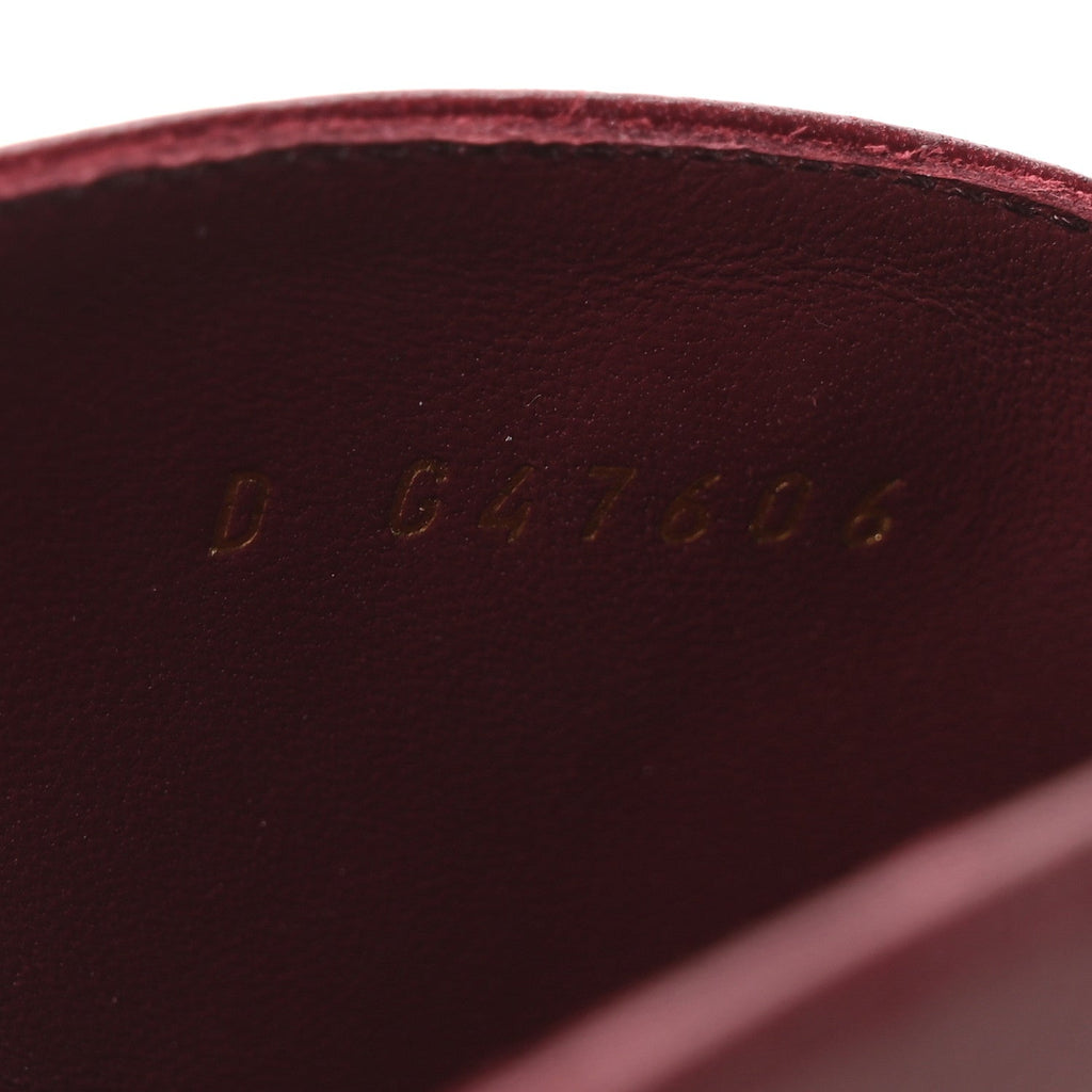 Lambskin Mules 40 Dark Burgundy Light Green