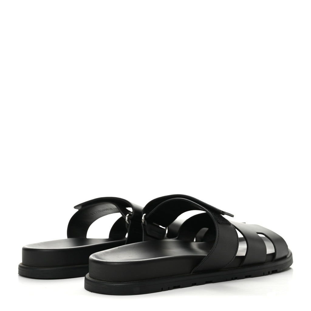 Calfskin Mens Chypre Sandals 44 Black