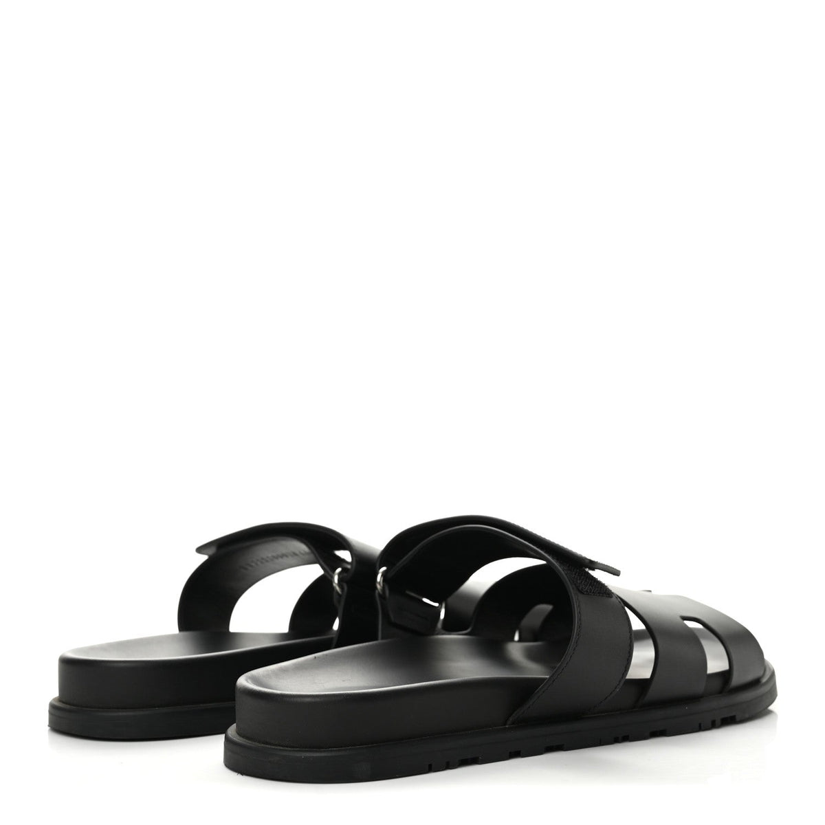Calfskin Mens Chypre Sandals 44 Black