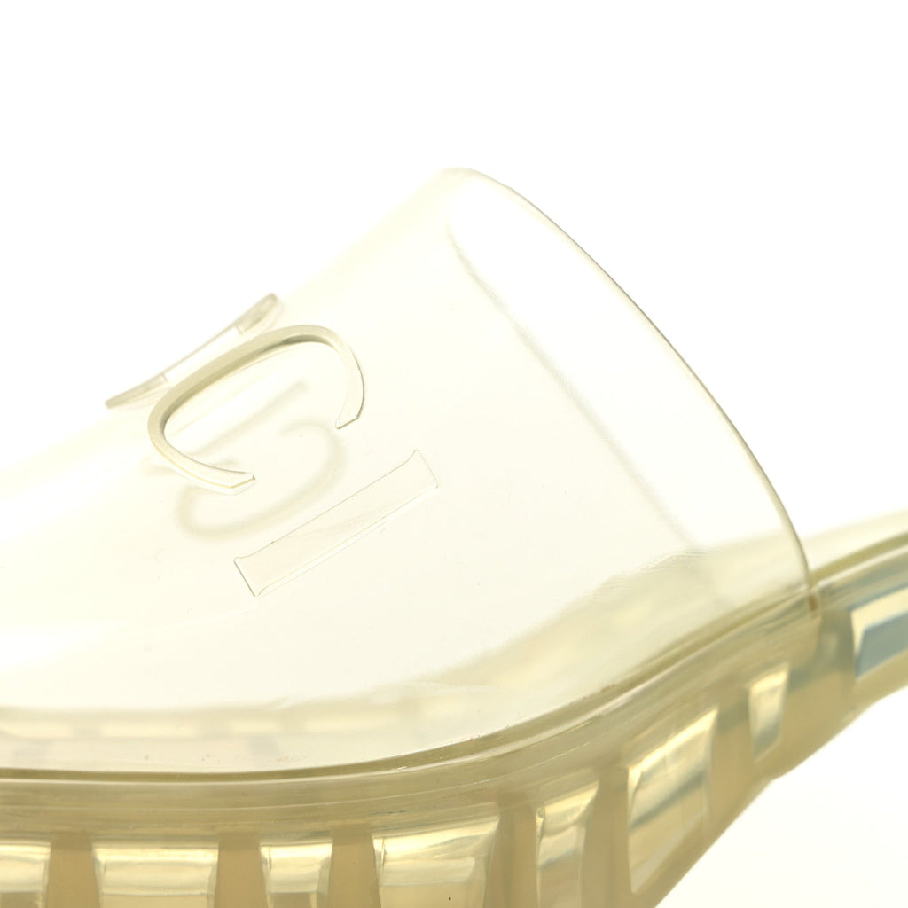 Rubber Gucci Logo Womens Platform 20/60mm Slide Sandals 40 Transparent