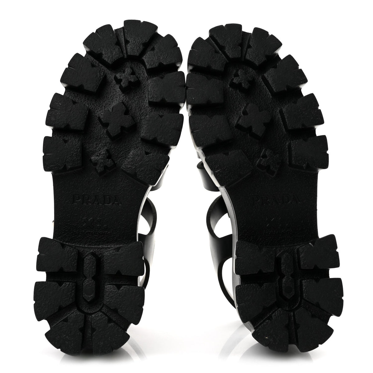 Foam Rubber Triangle Logo Monolith 55mm Cage Sandals 38 Black