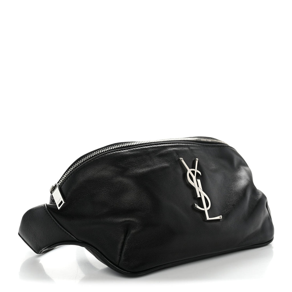 Lambskin Monogram Belt Bag Black