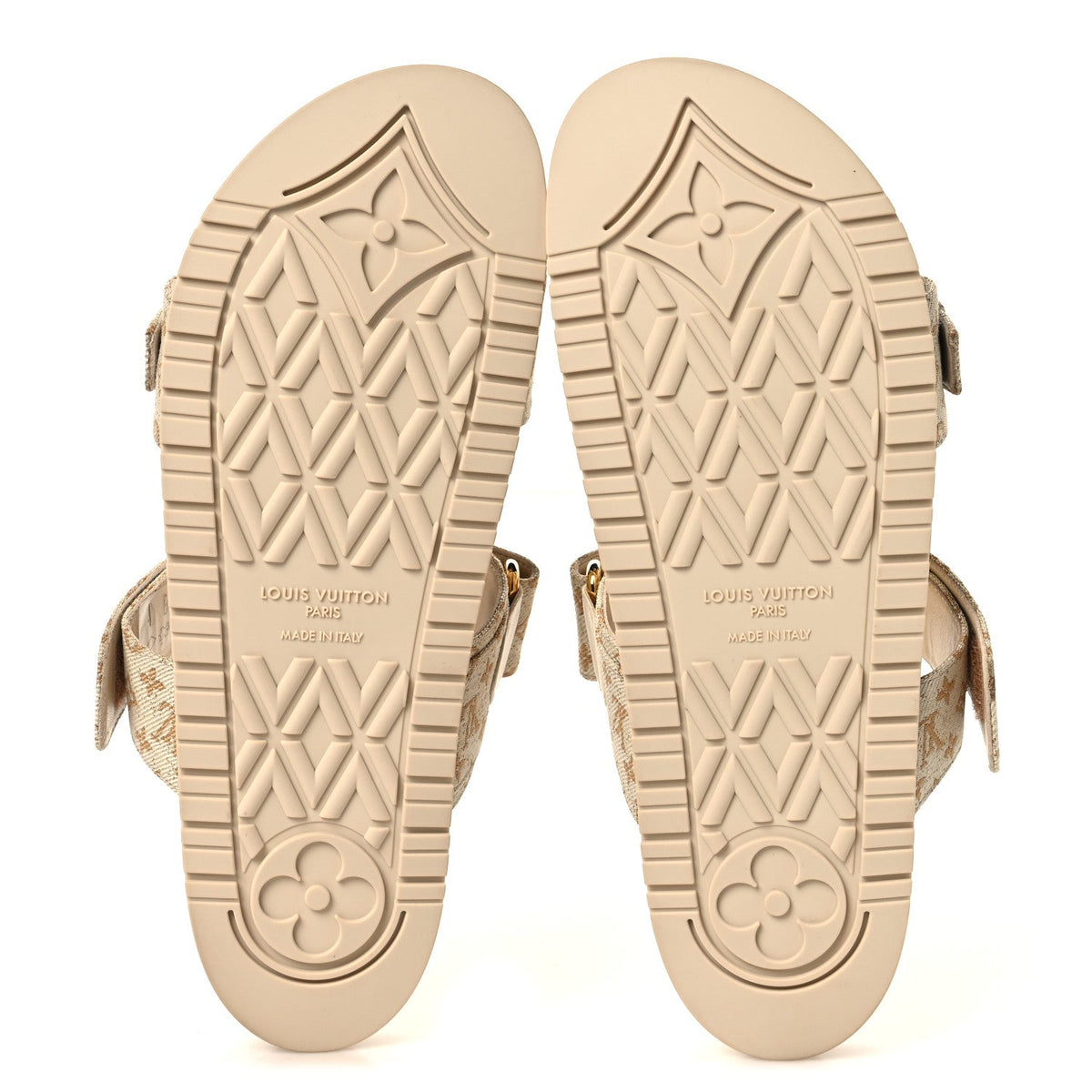 Monogram Lurex Bom Dia Flat Comfort Mules 40 Beige