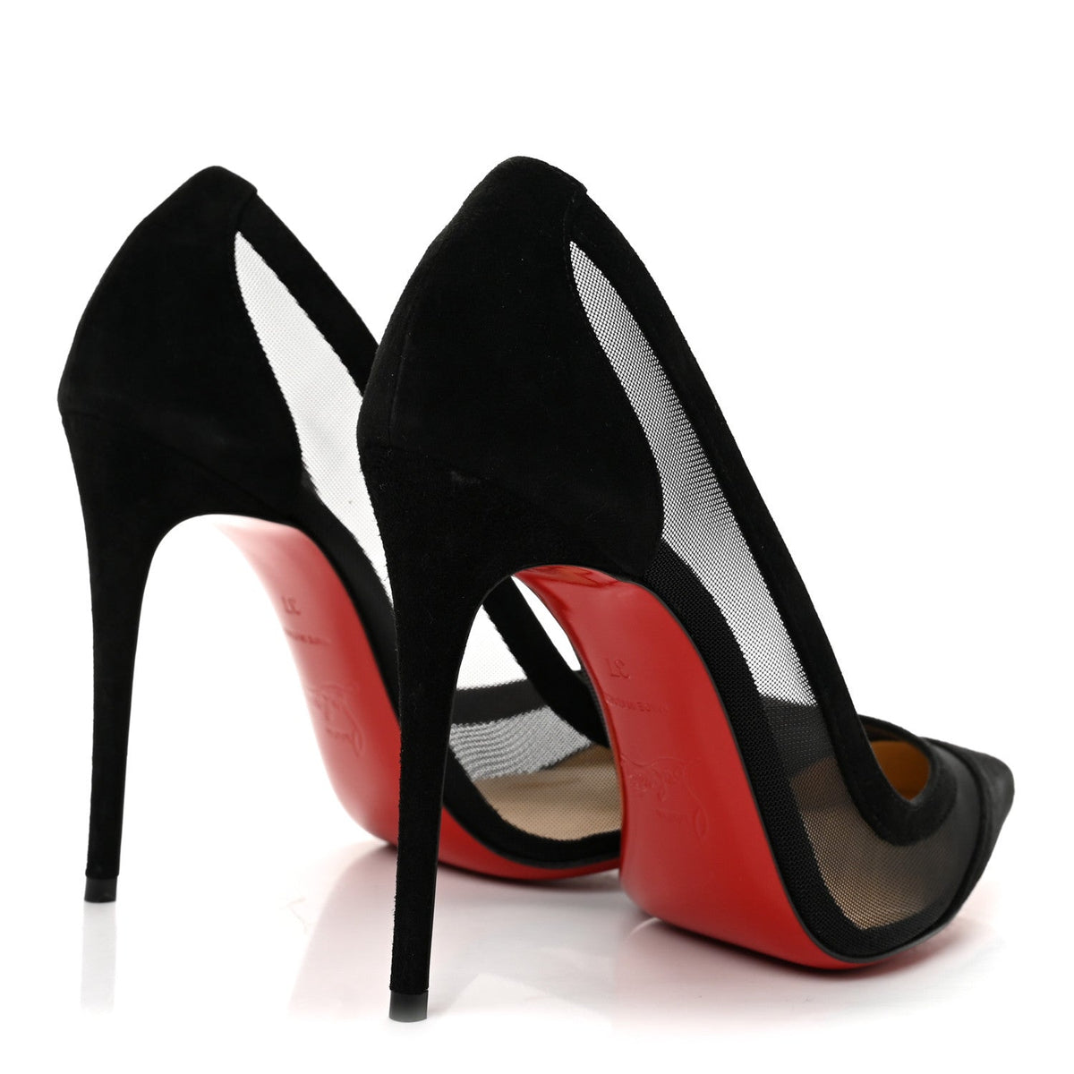 Veau Velours Rete Galativi 100 Pumps 37 Black