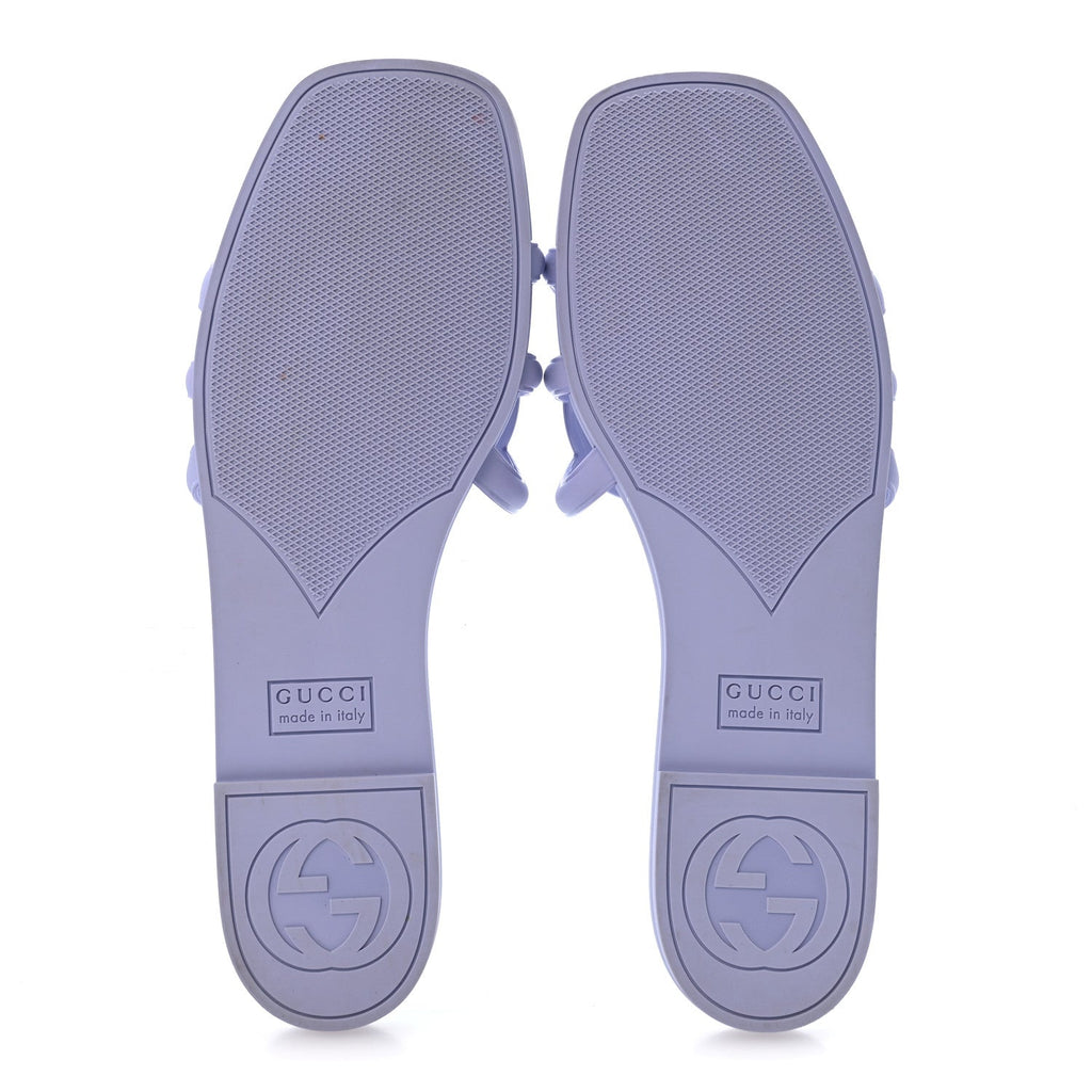 Rubber Interlocking G Womens Slide Sandals 40 Roger Glicine