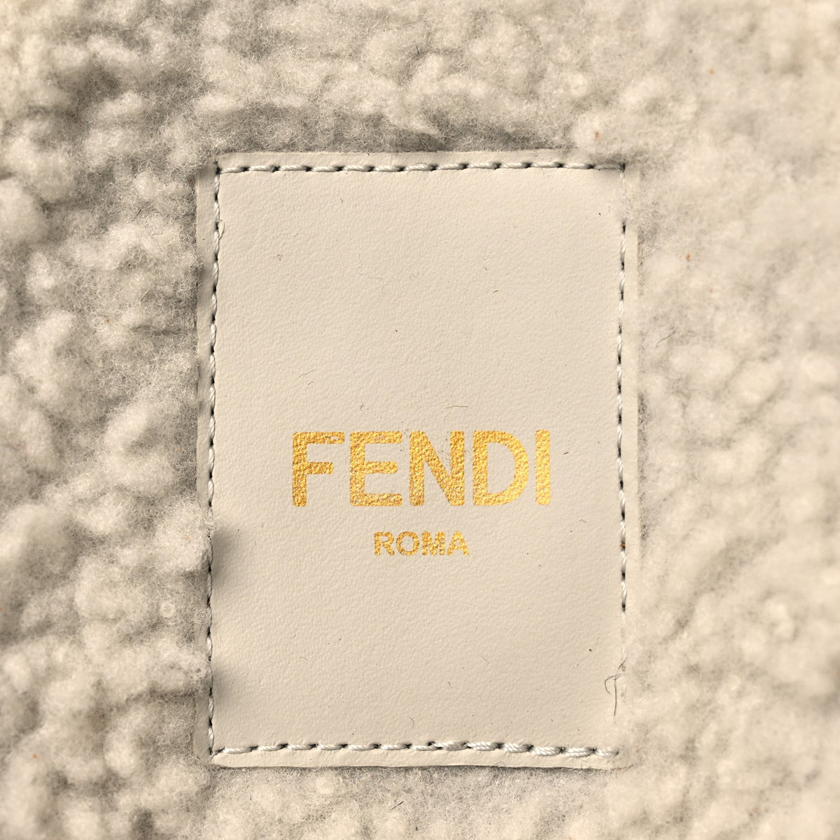 Suede Shearling Fendi Feel Buckled Clogs 41 Caramel Latte