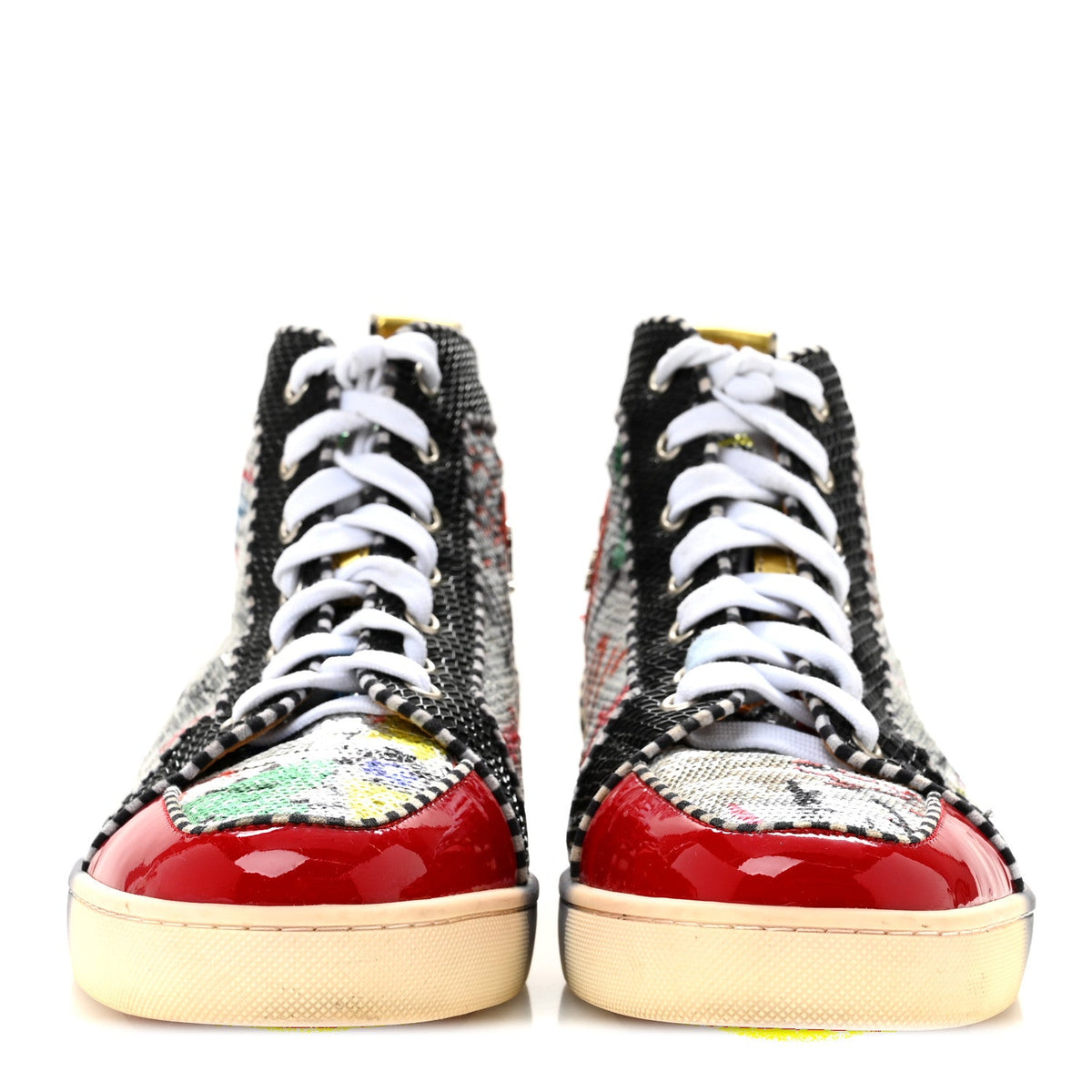 Patent Flash Paillettes Mens Rantus Orlato Sneakers 44 Version Silver