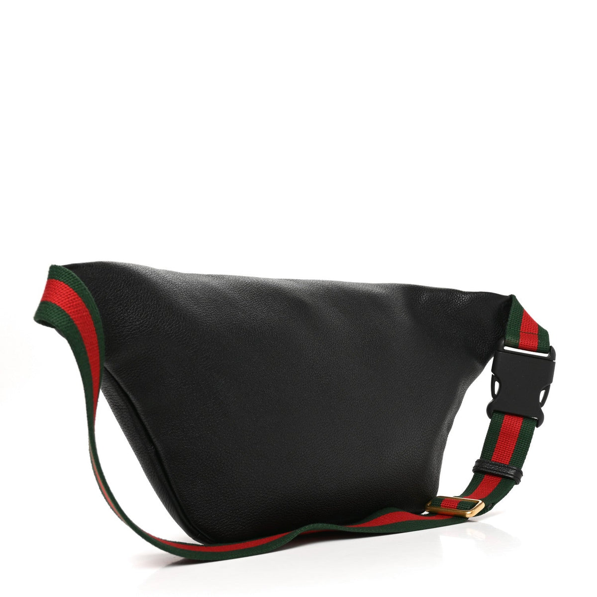 Grained Calfskin Logo Belt Bag Black
