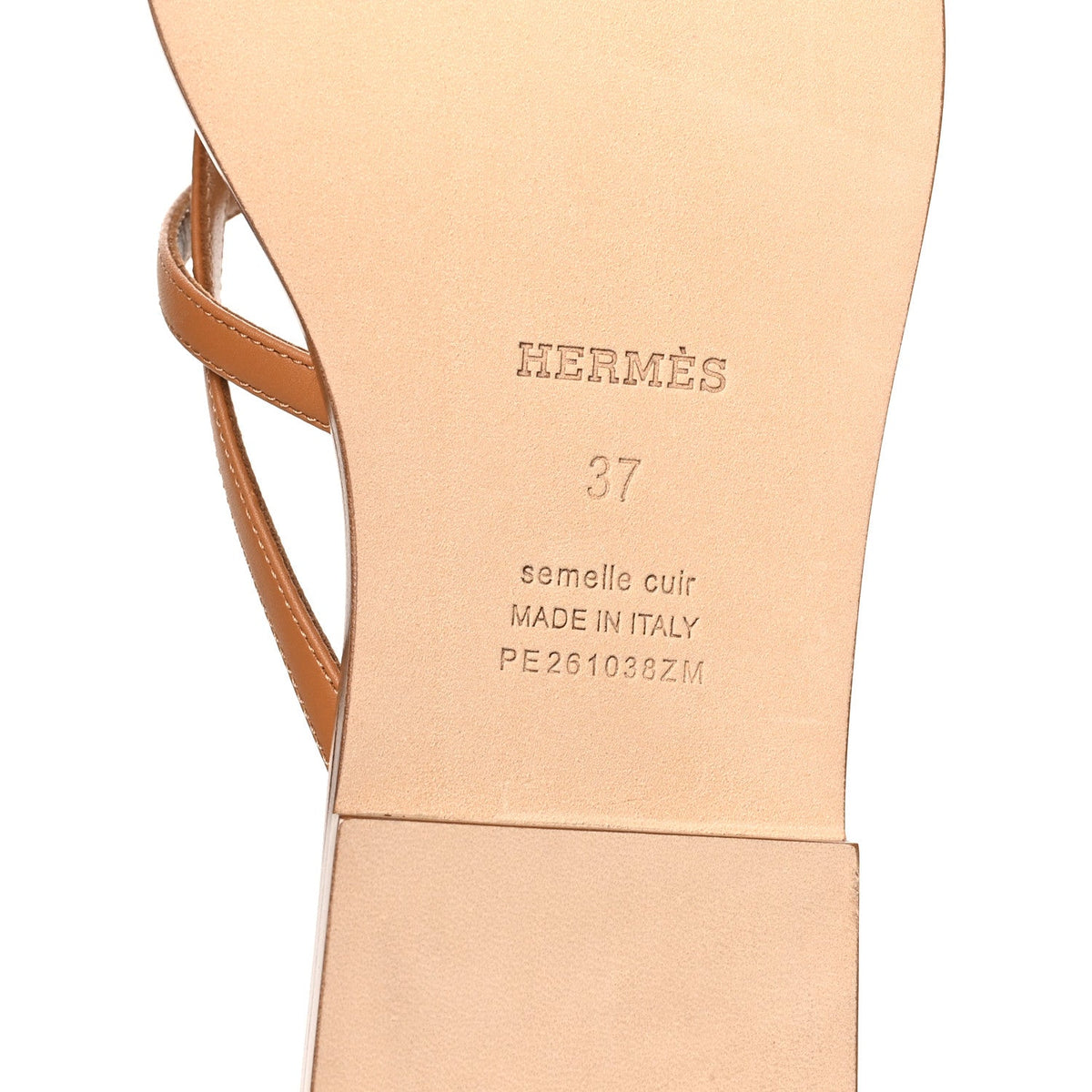 Calfskin Miss Sandals 37 Naturel