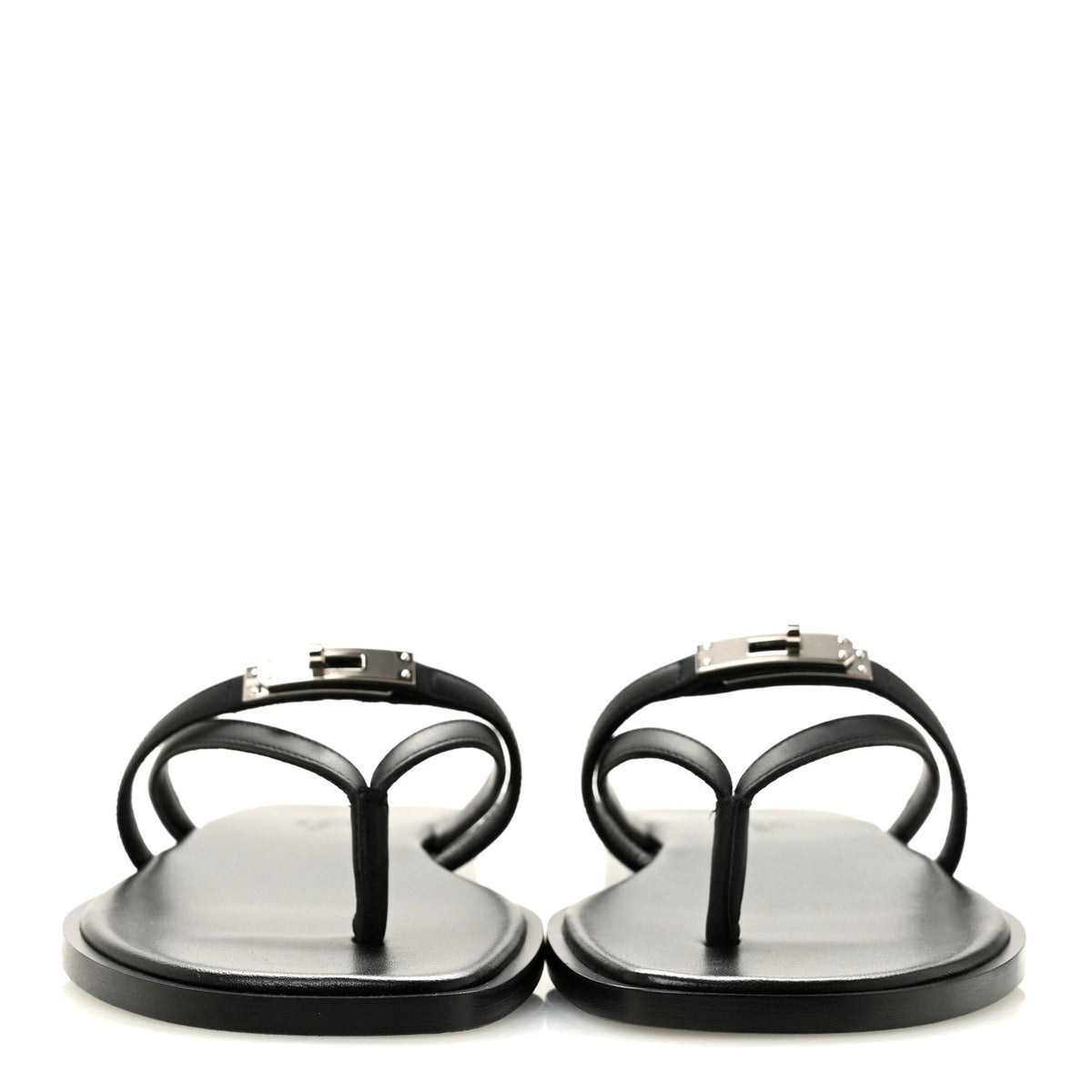 Calfskin Miss Sandals 36 Black
