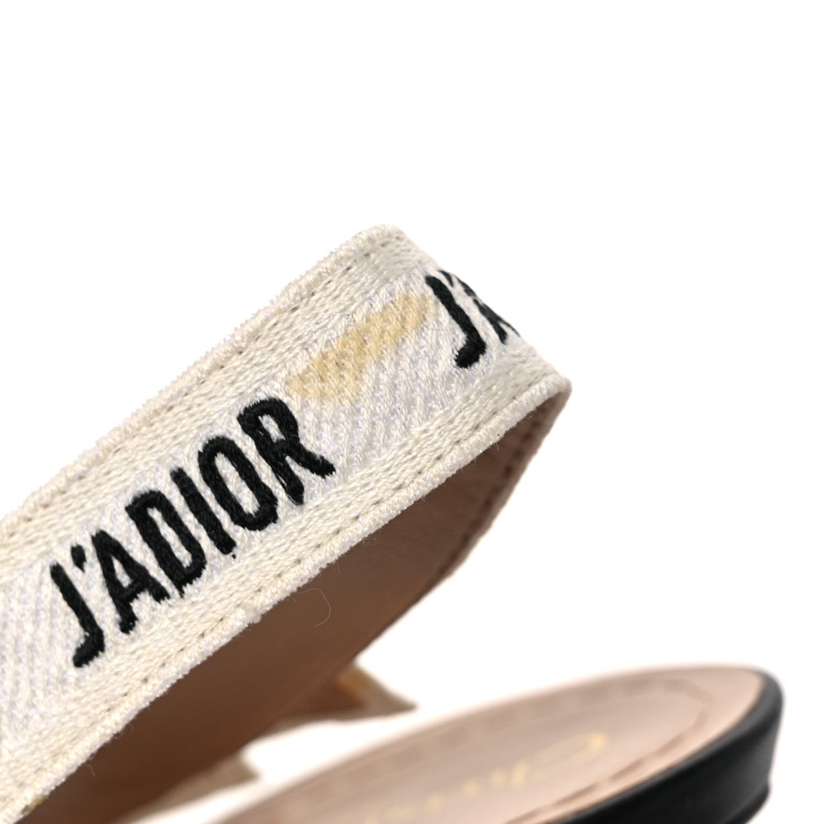 Technical Canvas Ribbon J Adior Slingback 65mm Pumps 39.5 Black