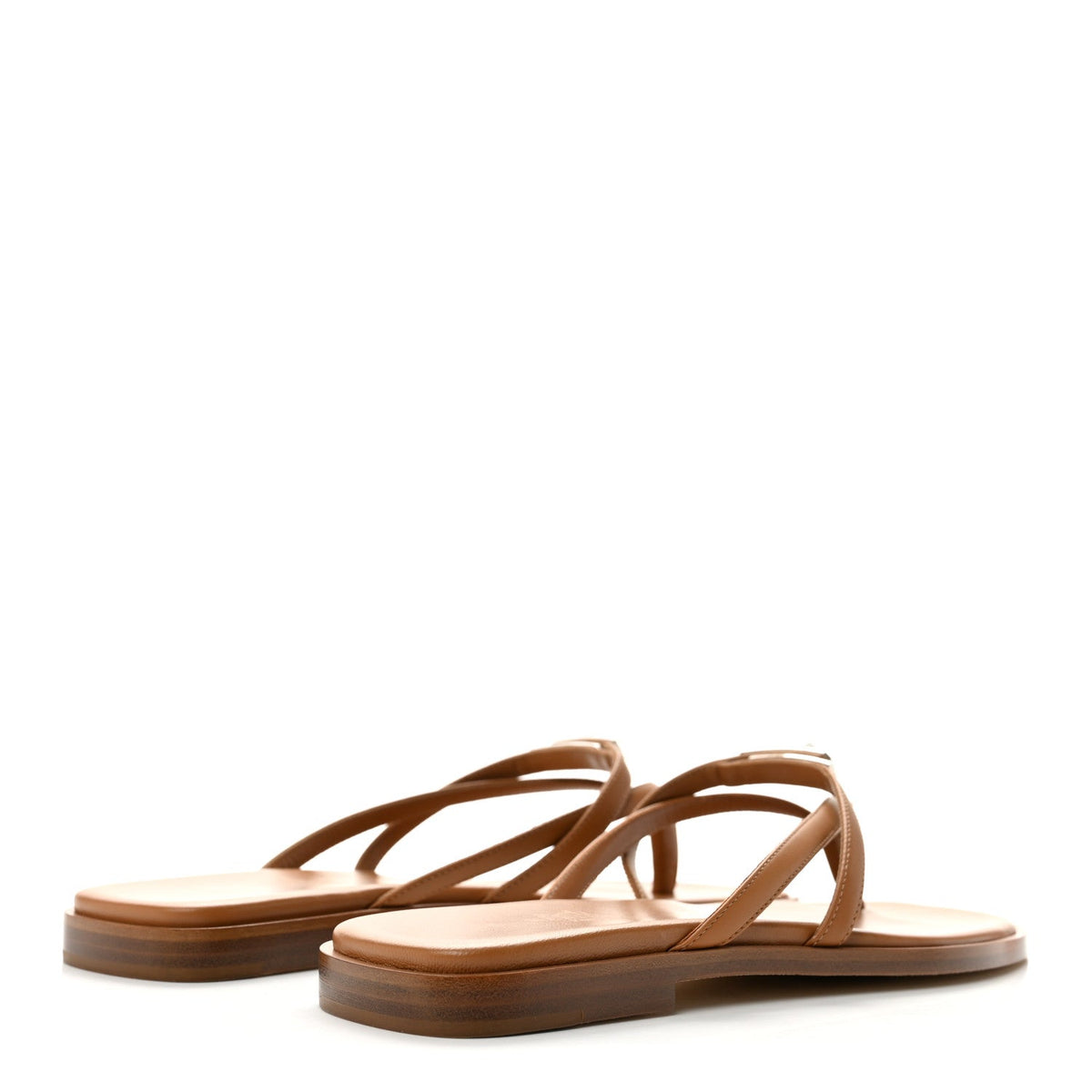Calfskin Miss Sandals 37 Naturel