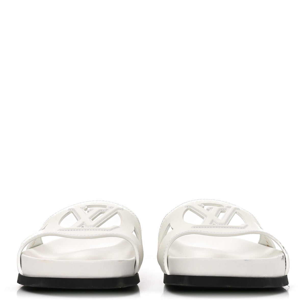 Calfskin LV Isola Sandals 40 White