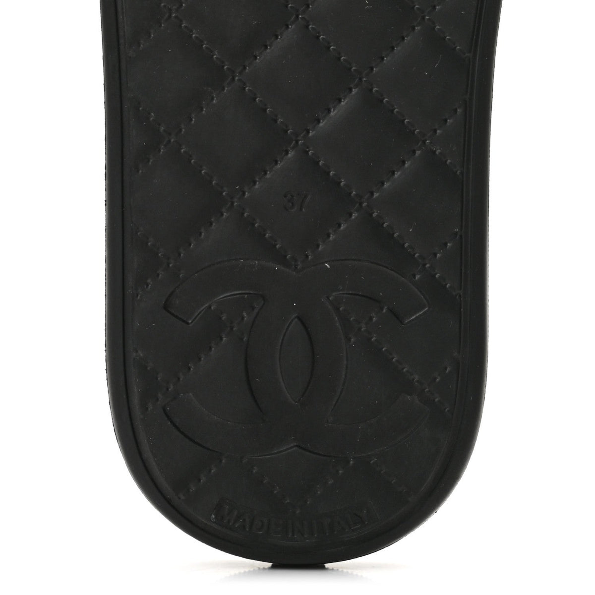 Thermoplastic PVC Camellia Mule Sandals 37 Black