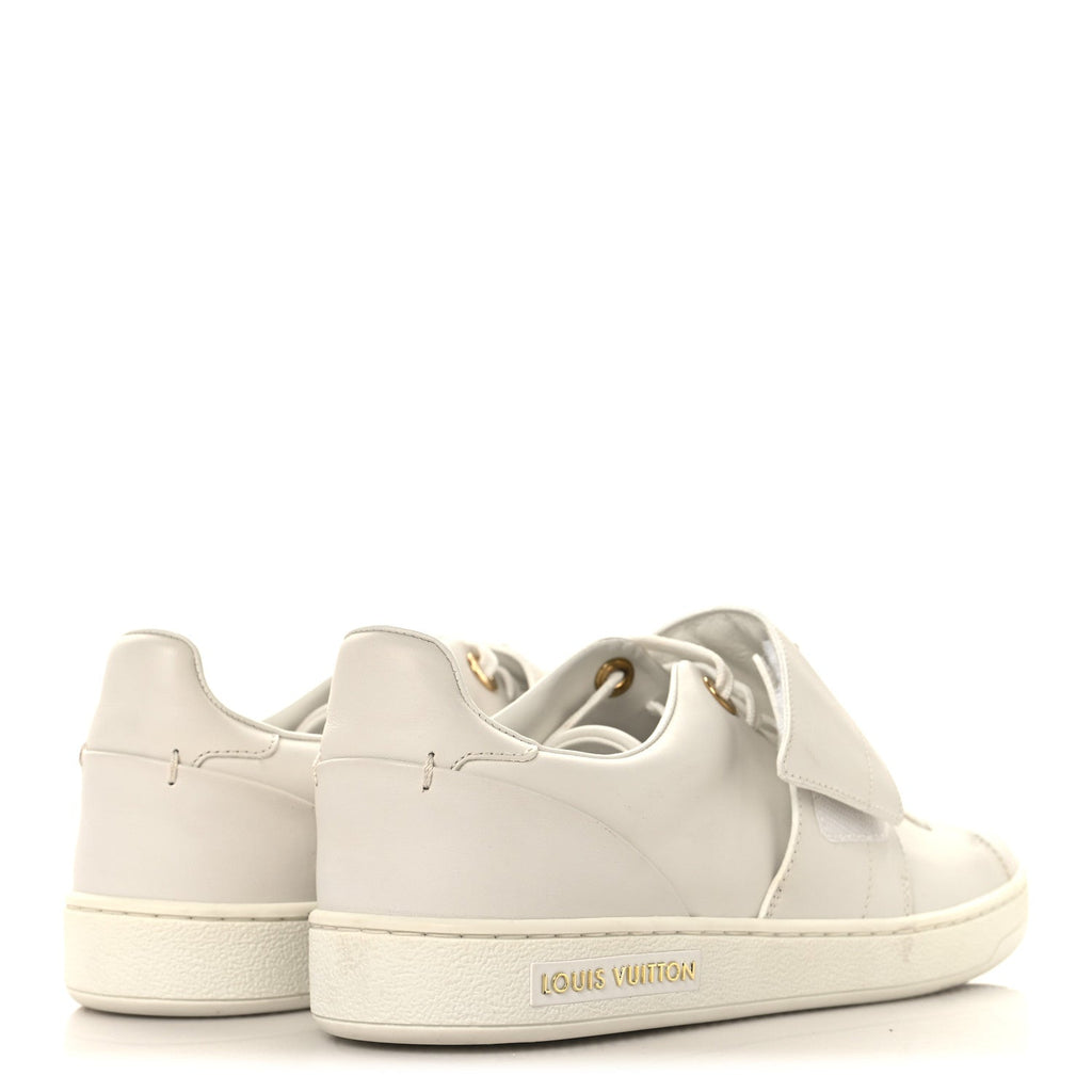 Calfskin Front Row Sneaker 36.5 White