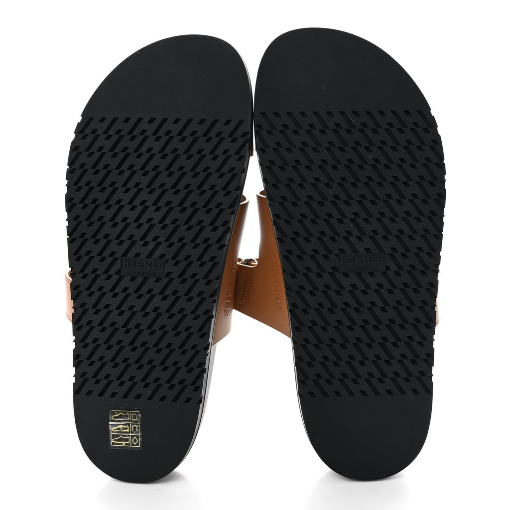 Calfskin Womens Chypre Sandals 39 Naturel