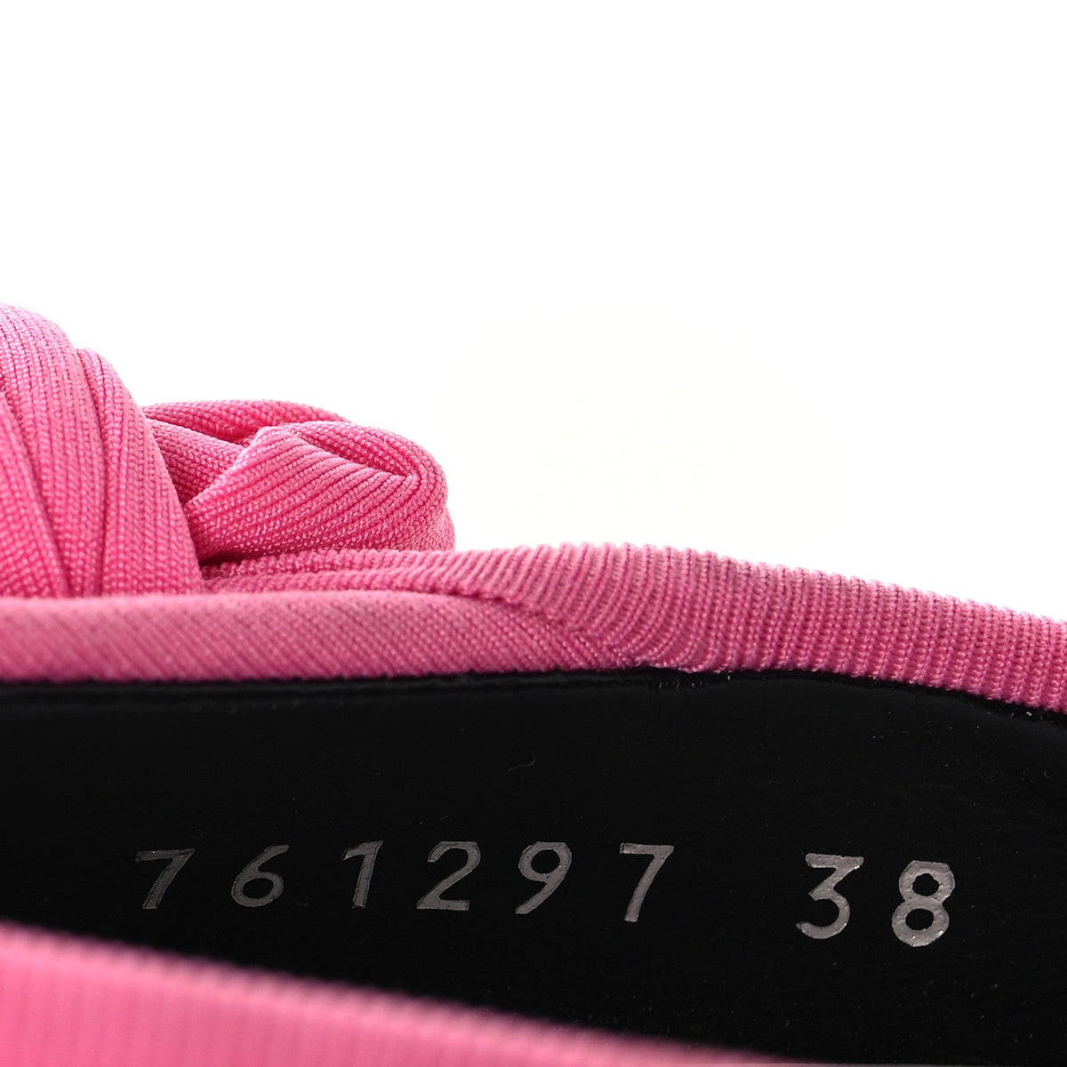 Stretch Cupro Nylon Jersey Knife Knot 110mm Pumps 38 Pink
