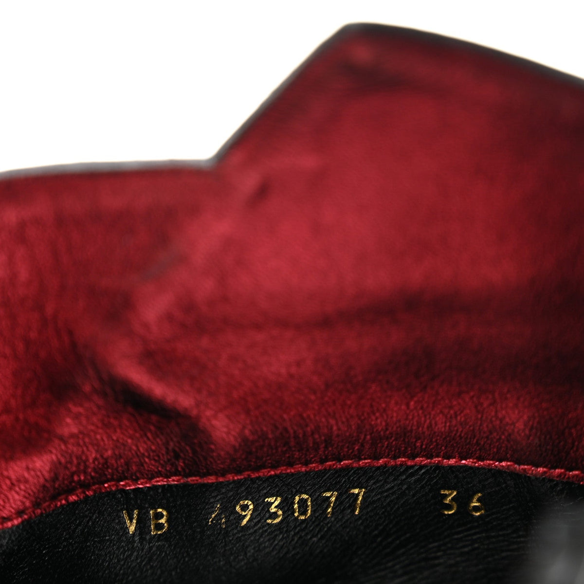 Nappa Silk Freja 105 Zip Booties 35 Black Metal Cherry