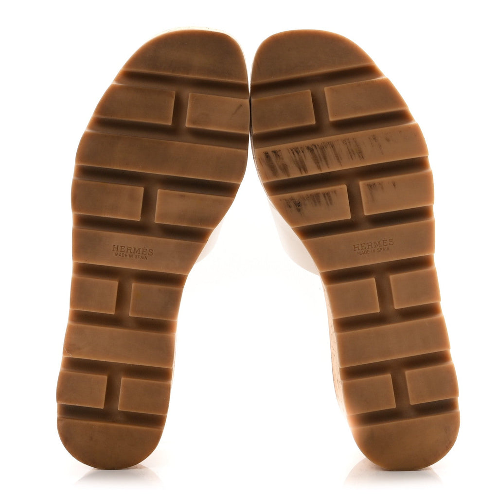 Calfskin Cork Eze 30 Sandals 37 White