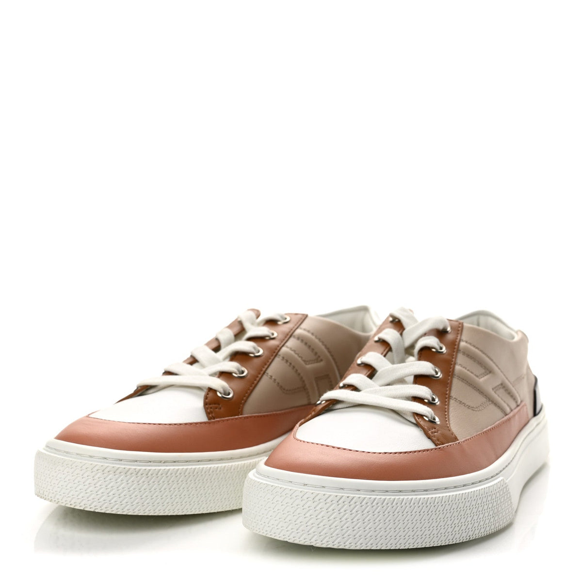 Calfskin Deep Sneakers 41 Multicolor White Gold