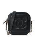 Lambskin CC Octagon Camera Case Black