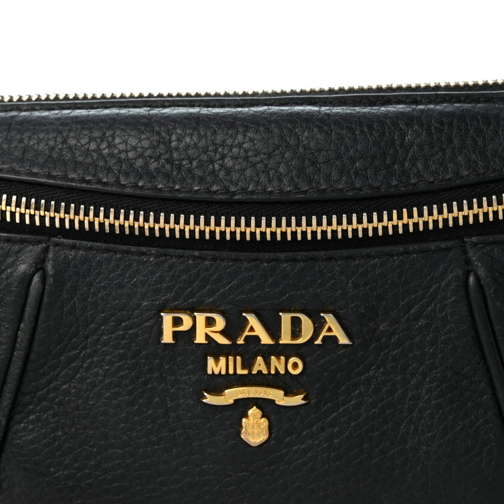 Vitello Daino Small Belt Bag Black