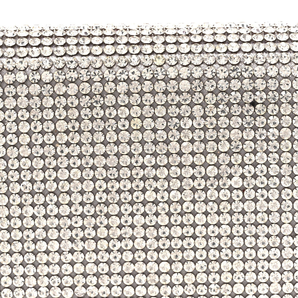 Swarovski Crystal Convertible Belt Bag Silver