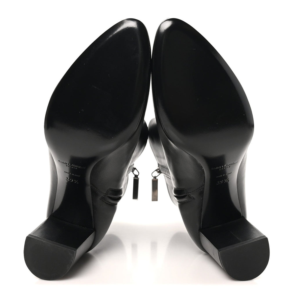 Nappa Vendome Loulou Ankle Zip Boot 39.5 Black