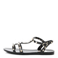 PVC Jelly Rockstud Caged Sandals 38 Black