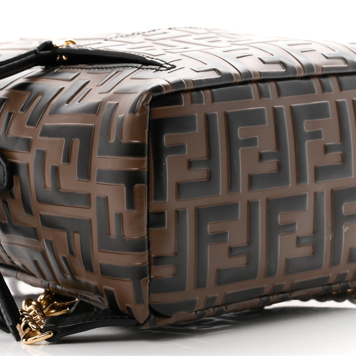 Vitello Bi-Color FF 1974 Embossed Mini Backpack Maya Black