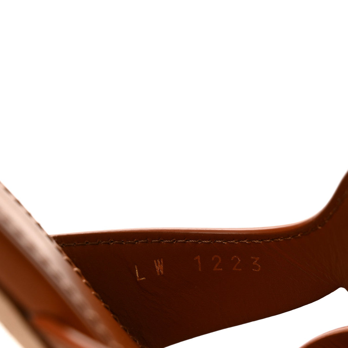 Calfskin LV Isola Sandals 41 Cognac