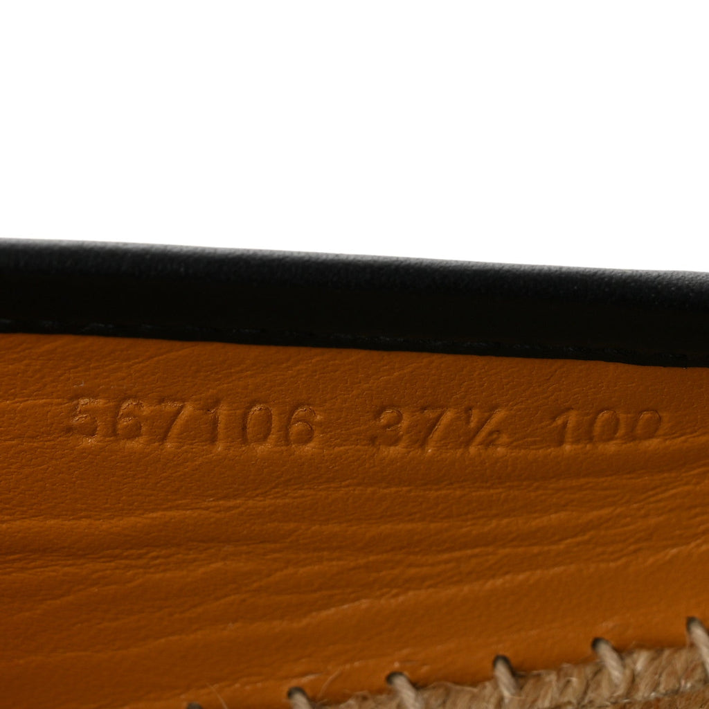Microguccissima Signature Espadrilles 37.5 Black